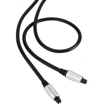 Kabel połączeniowy audio cyfrowego SpeaKa Professional Toslink [1x wtyk Toslink (ODT) - 1x wtyk Toslink (ODT)] 1,50 m czarny płaszcz SuperSoft SpeaKa Professional (SP-7870568)