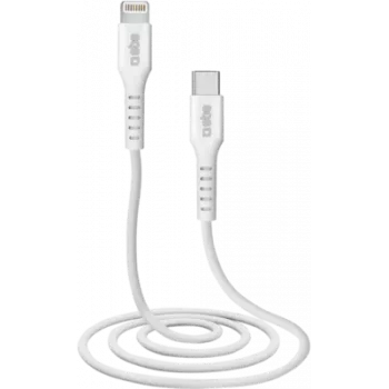 SBS TECABLELIGTC1W - 1 m - Lightning - USB C - Męski - Męski - Biały