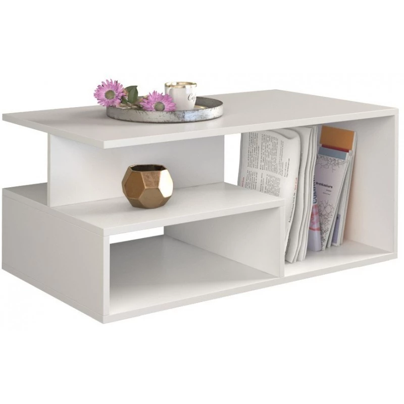 Topeshop PRIMA BIEL stolik kawowy / boczny / końcowy stolik kawowy o dowolnym kształcie 1 noga (-i)