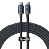 Kabel USB Baseus CAJY000701 2 m USB-C Czarny 0,48 Gbit/s