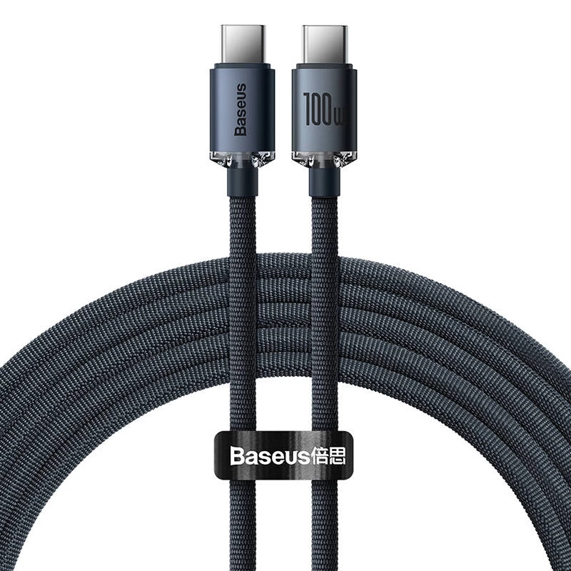Kabel USB Baseus CAJY000701 2 m USB-C Czarny 0,48 Gbit/s