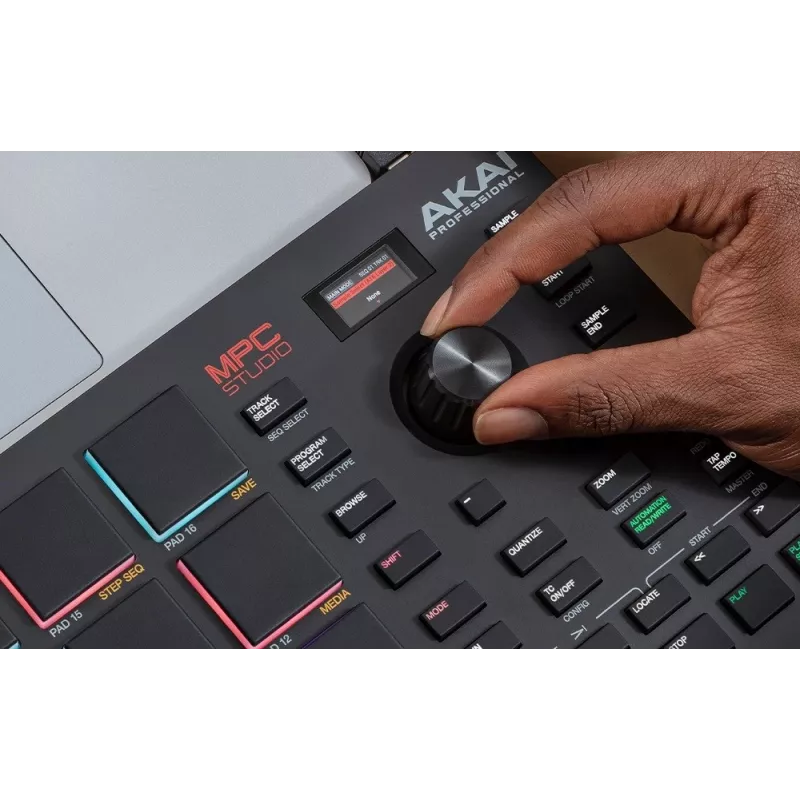 MIDI Studio Controller AKAI MPC Studio MK2 z 16 padami, LCD, podświetleniem RGB, USB-MIDI, szerokość 305 mm