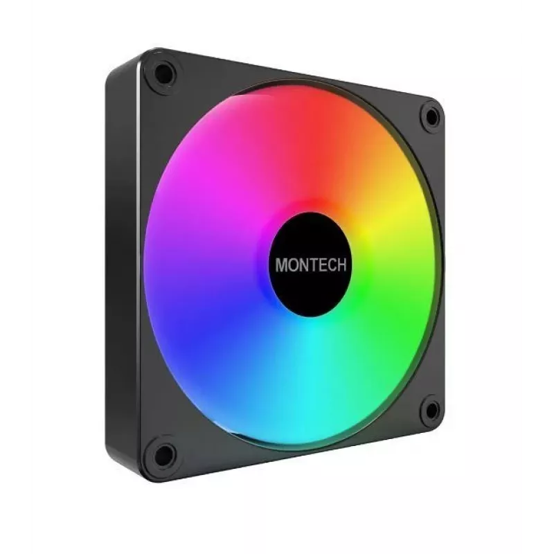 Montech GF120 V2 ARGB Moduł wentylatora do obudowy komputera 12 cm Czarny 3 szt.