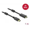 Kabel DeLOCK Aktywny DisplayPort 1.2 do HDMI 4K 60 Hz 1 m