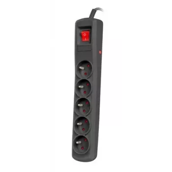 Listwa przeciwprzepięciowa NATEC NSP-1713 czarna 5 gniazd AC 1,5 m