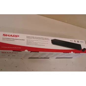 Sharp HT-SB700 2.0.2 Kompaktowy soundbar Dolby Atmos — 140 W, Bluetooth, Bezprzewodowy, Czarny