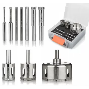 Zestaw wierteł diamentowych Smart SM-25-SET10G, 10 szt., średnice 4–68 mm