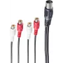 Kabel audio ShiverPeaks BS10231 0,2 m DIN (5-pin) 4 x RCA Czarny