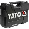 Zestaw kluczy nasadowych YATO YT-38791 — 108 elementów, napęd 1/2 cala, zawiera grzechotkę, czarna walizka