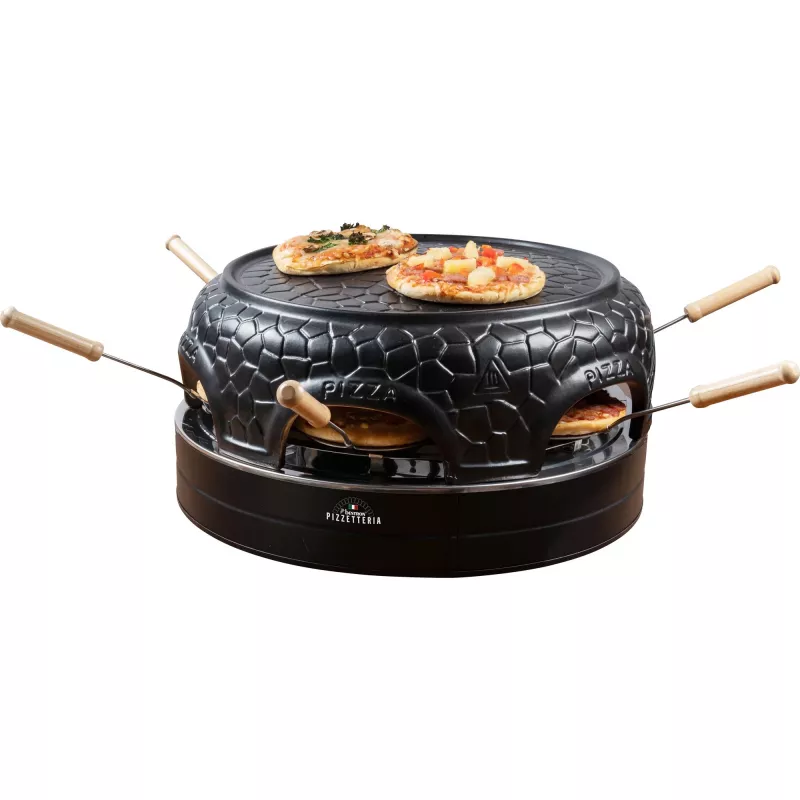 Piekarnik do pizzy Bestron APD600Z czarny 1200W blatowy elektryczny piekarnik do pizzy