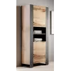 WOOD Regał 65x40x170,5 dąb wotan + antracyt