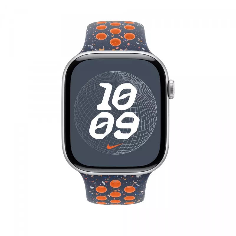 Niebieski Flame Nike Sport Band 46 mm - S/M