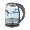 Adler | Czajnik | AD 1286 | Standard | 2200 W | 2 L | Plastik/Szkło | Obrotowa podstawa 360° | Szary/Przezroczysty