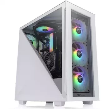 Obudowa PC Thermaltake Divider 300 TG Snow ARGB Midi Tower Biała