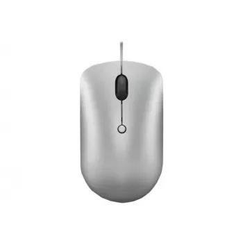 Przewodowa mysz optyczna symetryczna Lenovo 540 USB Type-C, 3 tryby DPI, szara, 4 przyciski, kabel 1,8 m