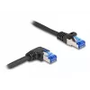 Kabel sieciowy DeLOCK RJ45 Cat.6A S/FTP 0,5m Czarny