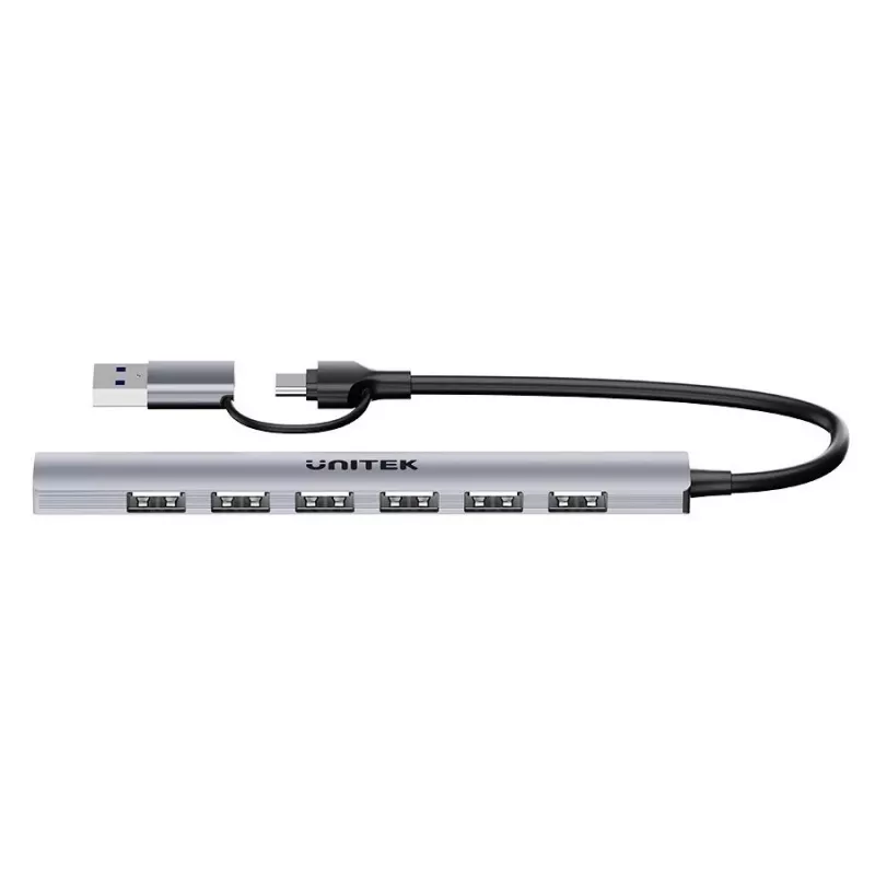 Unitek H1209AGY01 koncentrator USB-A 5Gbps 7w1