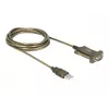 Kabel szeregowy DeLOCK 64073 USB Type-A DB-9 przezroczysty 2 m