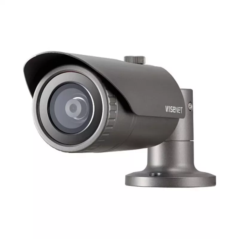 Kamera IP typu bullet do monitoringu Hanwha Wisenet QNO-6012R1 — 2,8 mm, 1920×1080, wewnątrz/na zewnątrz, montaż na suficie/biurku, czarna