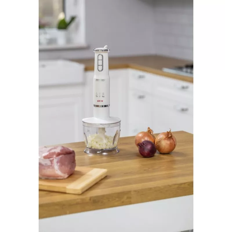 Blender ręczny MPM MBL 43 biały 600W z przystawkami