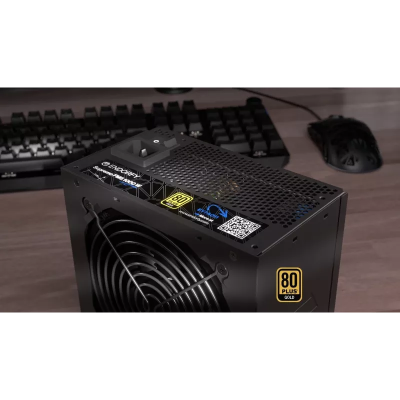 Zasilacz Endorfy Supremo FM6 1000W, 80 PLUS Gold, ATX 3.1, Modularny, Czarny