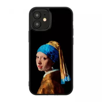 Etui ochronne iKins do Apple iPhone 12 mini — wzór: Dziewczyna z perłą
