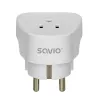Adapter podróżny SAVIO AP-01, gniazdo US – wtyczka EU
