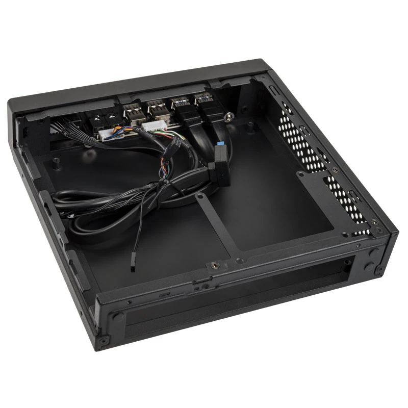 Akasa Cypher MX3 - Mini Tower - PC - SGCC - Czarny - Thin Mini-ITX - Dysk twardy - Zasilanie (A-ITX38U3-M1B)