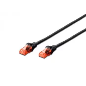 Kabel sieciowy Digitus CAT 6 U/UTP kabel krosowy RJ-45 Kat.6 10m czarny