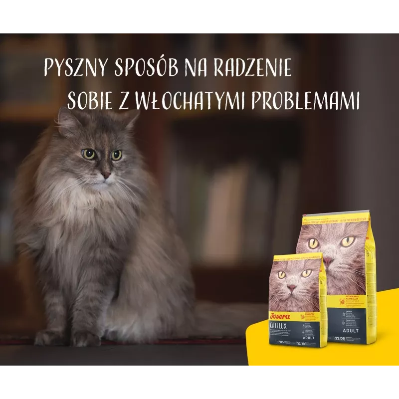 Sucha karma dla kota JOSERA Catelux Adult Duck Poultry 2 kg — sucha karma, 32% białka, 20% tłuszczu