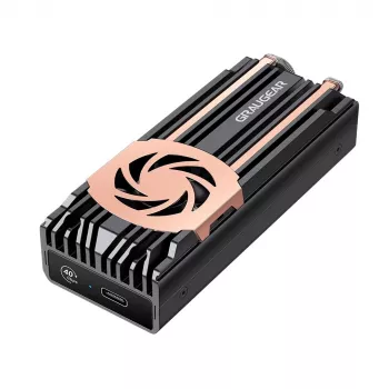 Obudowa SSD GrauGear G-M2U4-40G-F — M.2, 1 napęd, USB4 Gen4, 40 Gbit/s, aluminium, czarna