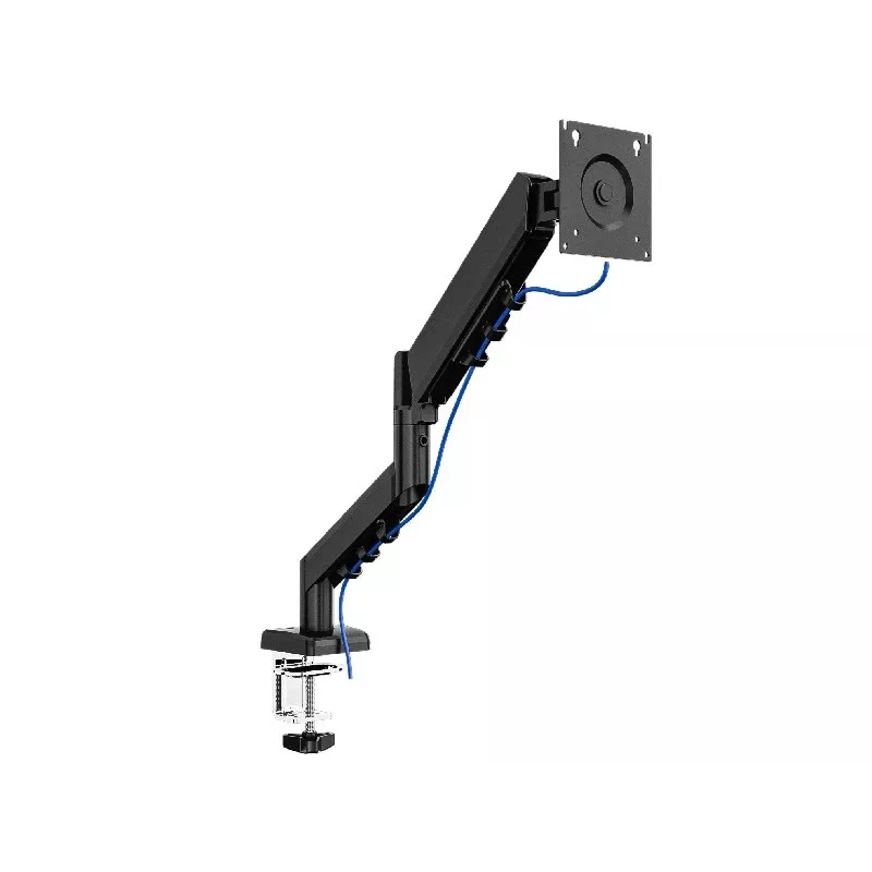 Ramię monitorowe TRACER Pivot Master TRAUCH47659 — regulowana wysokość, pochylanie/obrót, VESA 100×100, do 9 kg, do ekranów 13–32 cale, mocowanie do biurka, czarne