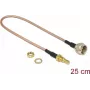 Kabel koncentryczny DeLOCK 13025 0.25 m SMB F brązowy
