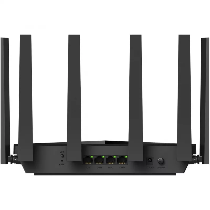 Router stołowy Cudy WR11000 — Trójpasmowy 2,4/5/6 GHz, Wi‑Fi 7, 4× LAN 2,5 Gigabit, 5765 Mb/s na paśmie 6 GHz, 512 MB RAM