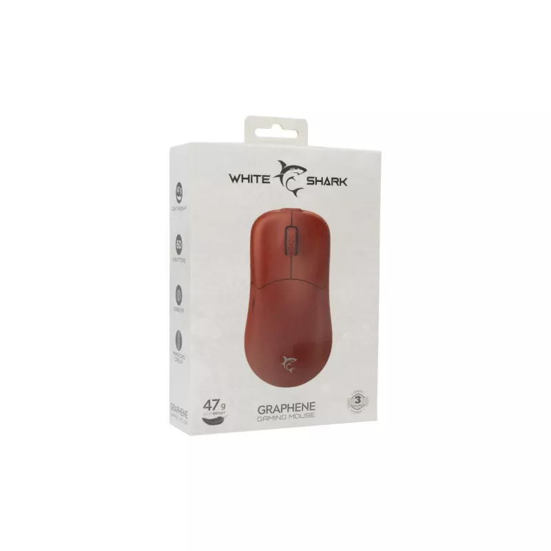Mysz White Shark GM-5014 Graphene czerwony USB
