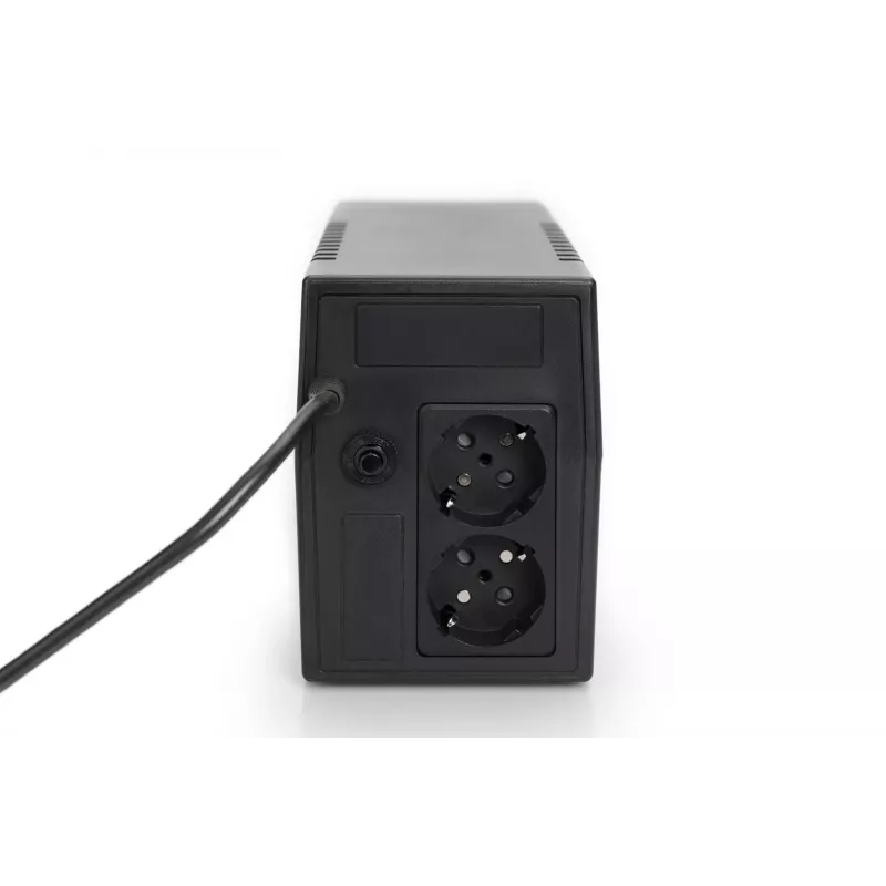 UPS DIGITUS DN-170063-B Line-Interactive 600 VA / 360 W, AVR, LCD, 2x gniazda typu F, akumulator 7 Ah