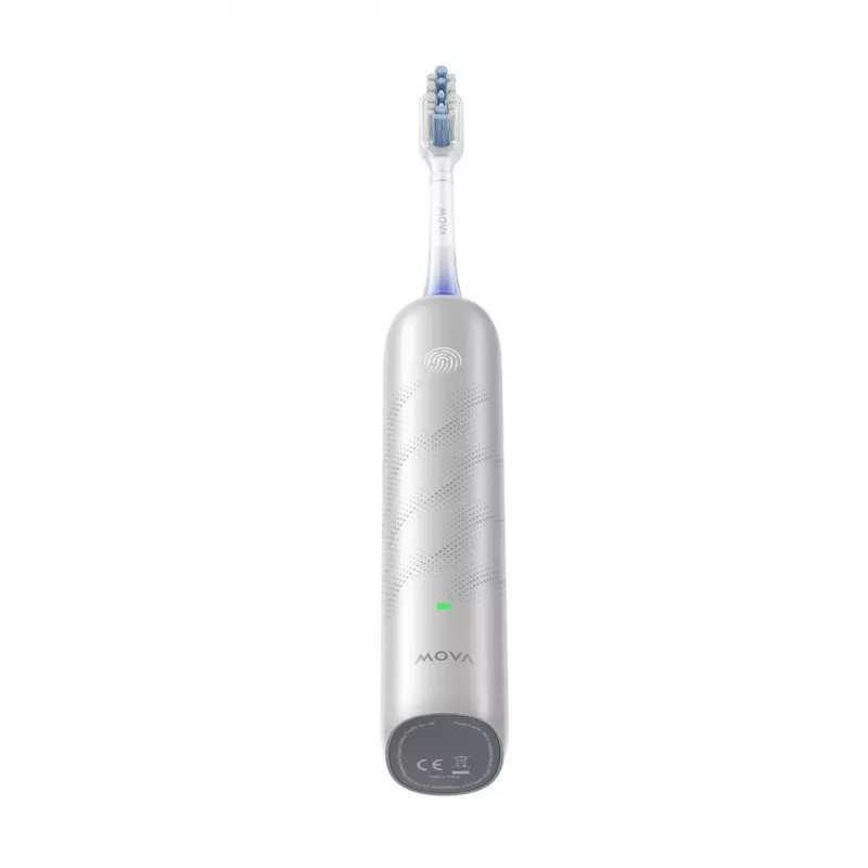 Szczoteczka elektryczna MOVA Fresh Pro Adult Sonic srebrny — 4 tryby, bateria Li‑Ion, wbudowany zegar