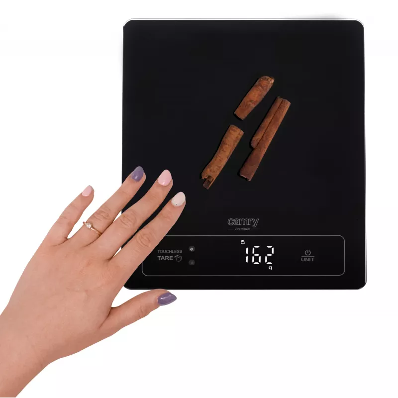 Waga kuchenna Camry CR 3175 Maksymalne obciążenie 15 kg Podziałka 1 g Wyświetlacz LED Czarny