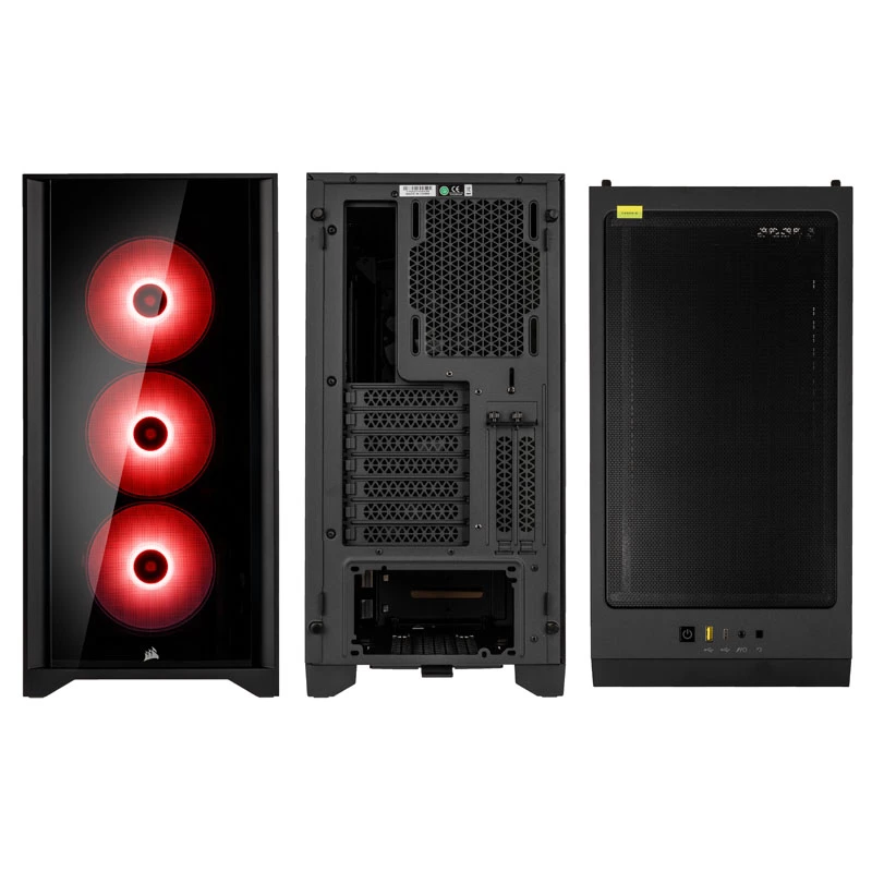 CORSAIR iCUE 4000X RGB Tempered Glass Mid-Tower Czarny case