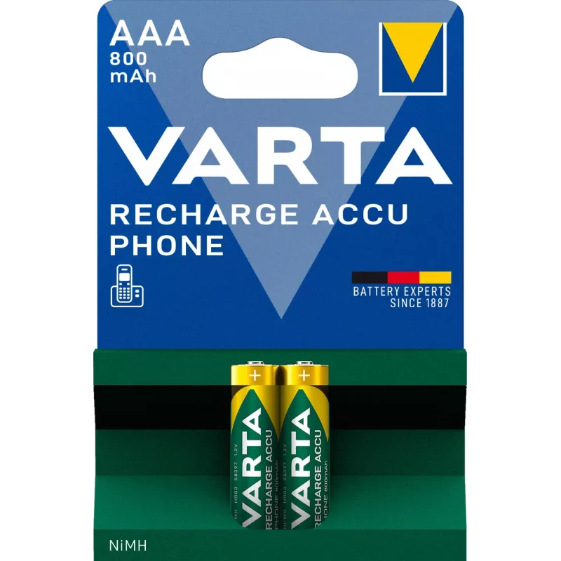 Bateria Varta AAA 800 mAh NiMH 2-BL DECT