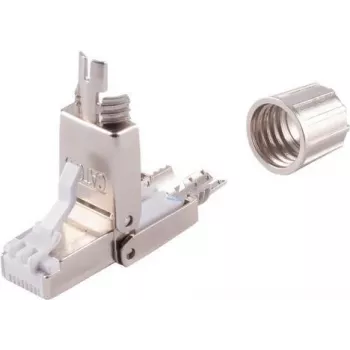Adapter sieciowy ShiverPeaks 08-10001 Toolless STP Kat. 6A, RJ45, ekranowany, zakończenie beznarzędziowe