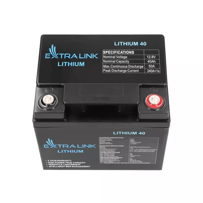 Extralink Akumulator LiFePO4 40AH 12.8V BMS Bateria 40000 mAh