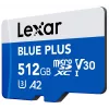Karta pamięci MicroSDXC Lexar niebieski PLUS 512 GB, UHS‑I, Odczyt 170 MB/s, U3/V30
