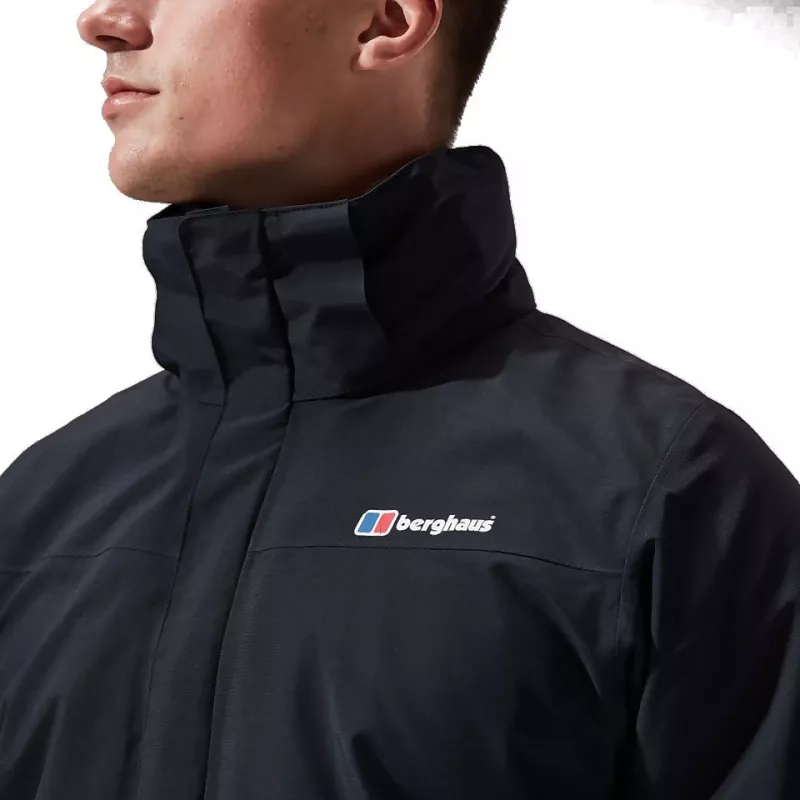 Zestaw kurtek Berghaus Deluge Pro 3.0 M + Hillwalker IA Shell M — męska wodoodporna odzież wierzchnia, czarny