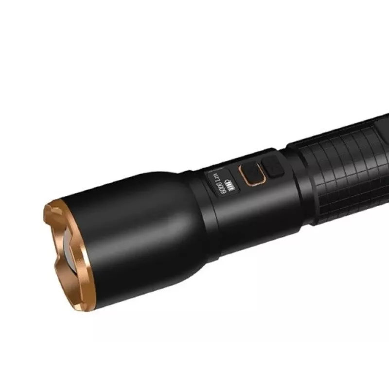 Latarka Duracell DF6000R Gift Box — ręczna latarka akumulatorowa, czarna