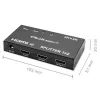 Aktywny rozdzielacz HDMI 2 x HDMI 4Kx2K, 3.4Gbps
