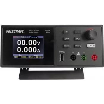 VOLTCRAFT DSP-3005 Zasilacz laboratoryjny, regulowany 0 - 30 V 0 - 5 A 150 W USB 2.0 Wtyk A Funkcja slave Liczba wyjść 1 x (VC-12231810)