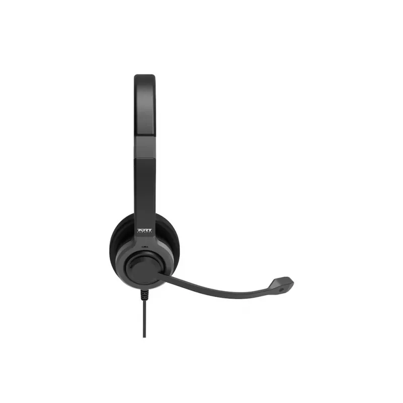 PORT CONNECT | Słuchawki USB Stereo PRO ON'R 300 | Przewodowe | Nauszne | Redukcja szumów | Czarny