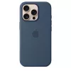 Etui silikonowe z MagSafe dla iPhone 16 Pro - Denim