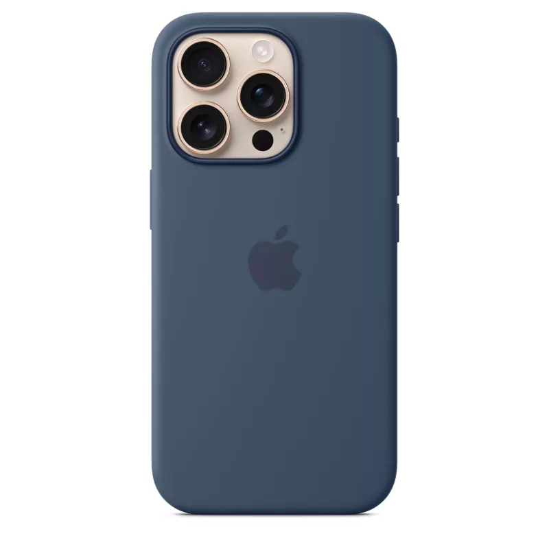 Etui silikonowe z MagSafe dla iPhone 16 Pro - Denim